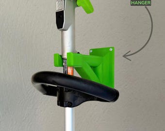 Line String Trimmer / Multi-head Holder Wall Mount Hanger – Compatible with EGO 56V + Dewalt, GreenWorks, Milwaukee, Stihl & Ryobi
