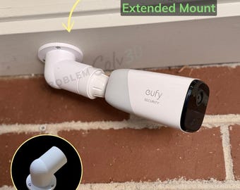 45 Degree Extended Arm For EufyCam 2 Pro Mount Bracket - Made in Melbourne from Strong ASA