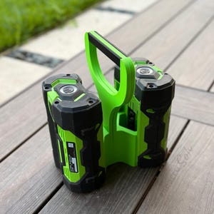 EGO 56V Battery Carrier – Dual Battery Holder with Large Handle | 3D Printed in High-Strength PETG-HF