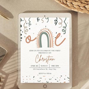 1st Birthday Invitation