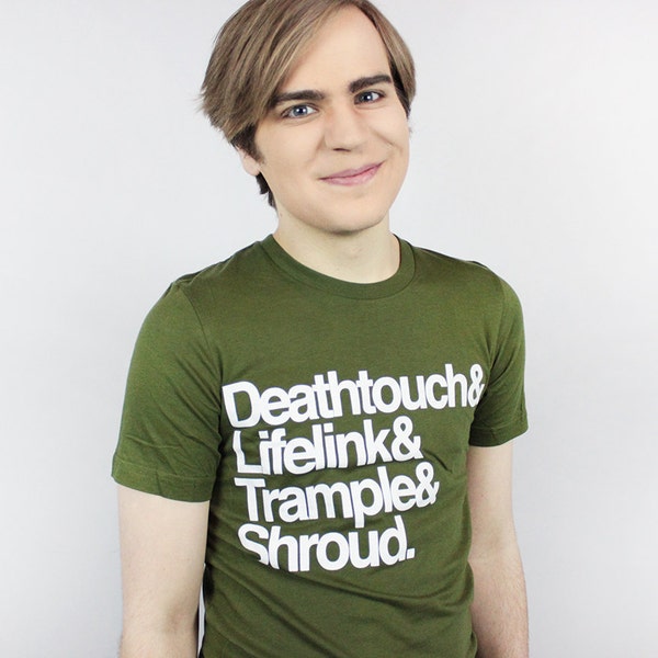 Magic The Gathering - Deathtouch, Lifelink, Trample & Shroud Tee Shirt - Sizes Small-2XL  - Mtg