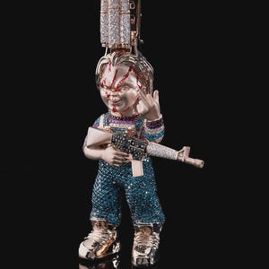 Iced Out Hip Hop Anhänger: 925er Silber Amerikanischer Diamant Anhänger