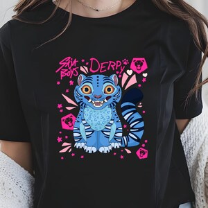 Derpy the Tiger And Bird Demon Hunter Tiger Shirt, Kpop Demon Hunters Tiger Shirt, Hunters Tiger Fan, Animal Shirt, Kpop Movie Fan Gift
