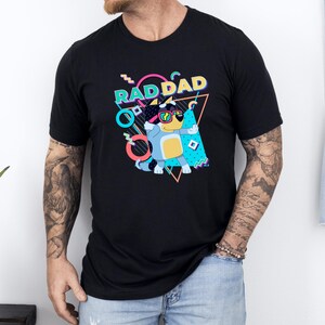 Bluey Dad Matching Shirts Rad Dad Kid Shirt Set Father Son Retro T-shirt Daddy Shirt Fathers Day Shirt Fathers Day Gifts Daddy Son Matching