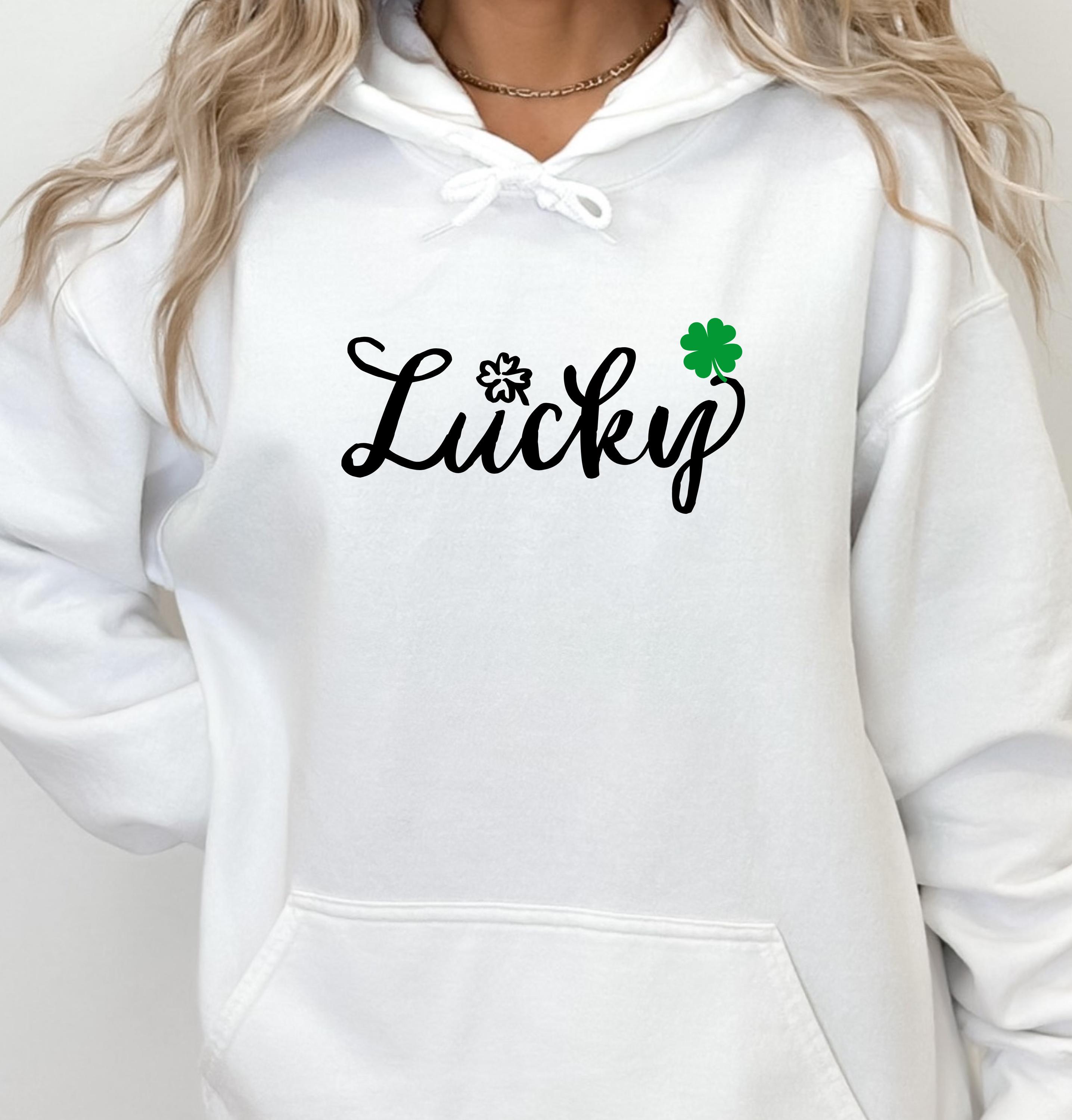 ABOUTYES Hoodies For Women Patrick's Day Sweatshirt Clover
