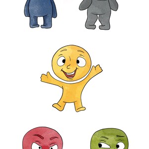Clipart de emociones: ilustraciones expresivas para proyectos creativos | PNG