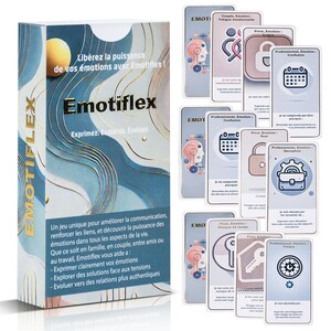 Juego de cartas de emociones terapéuticas para una mejor comunicación y exploración de las emociones