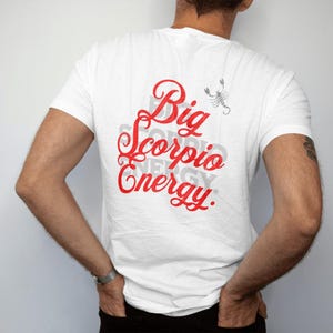 Big Scorpio Energy Unisex Softstyle T-Shirt, Zodiac Tee, Astrology Shirt, Horoscope Top, Scorpio Gift
