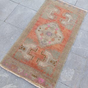 Door Mat Vintage, Door Mat Turkish, Door Mat , 2x3 Turkish Rug,2x3 Vintage Rug,Mini Rug,Door Mat Rug,Small Rug, Handmade Rug,1.8x3.0 ft 150