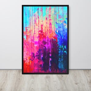 Euphoric Vision - Vibrant Abstract Digital Art Download - High-Resolution Colorful Painting for Home or Office Décor