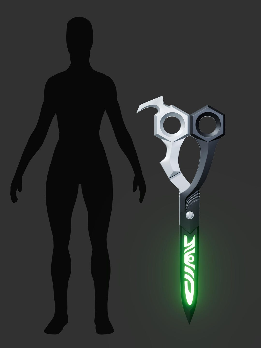 ガチアクタ リヨウ 武器 リッパー 死神 リアルサイズ リヨ武器 コスプレ小道具 ガチアクタ - デジタルSTL