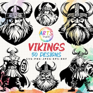 viking bundle svg png jpeg eps dxf bundle silhouette clipart cricut vector commercial use custom viking warrior art template viking cutting