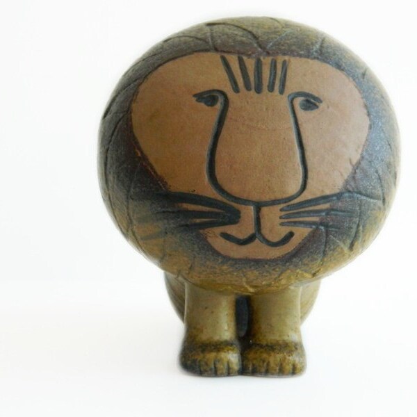 Lisa Larson ceramic lion for Gustavsberg Afrika series