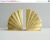 Rosenthal Netter Deco Brass Fan Bookends