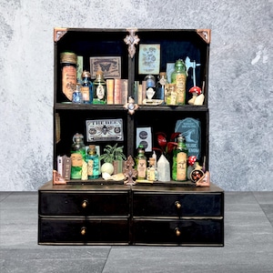 Miniature Apothecary Cabinet
