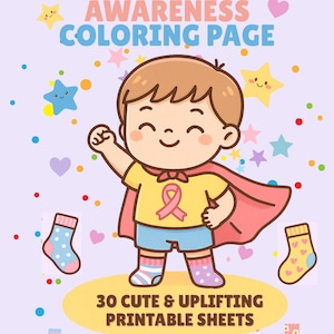 Down Syndrome Awareness Coloring Pages: 30 Printable Kindness Activities (PDF Download