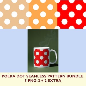 Polka Dot Seamless Pattern Bundle: Colorful Digital Paper Pack (Digital Download