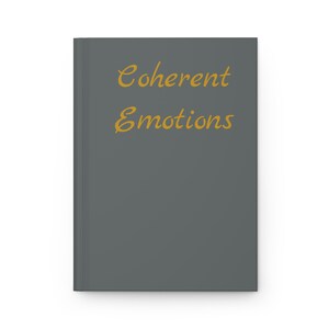 Carnet à couverture rigide Coherent Emotions - Cahier d'écriture élégant, journal de réflexion, cadeau pour écrivains, agenda, soins personnels
