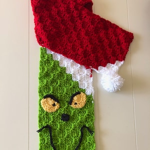C2C かぎ針編みクリスマススカーフパターン