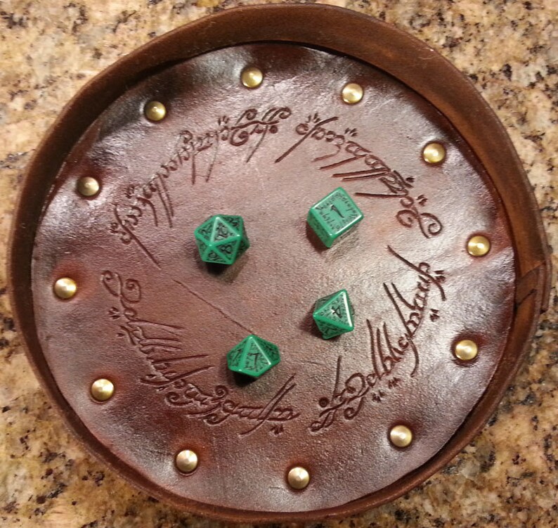 Custom Leather Dice Trays