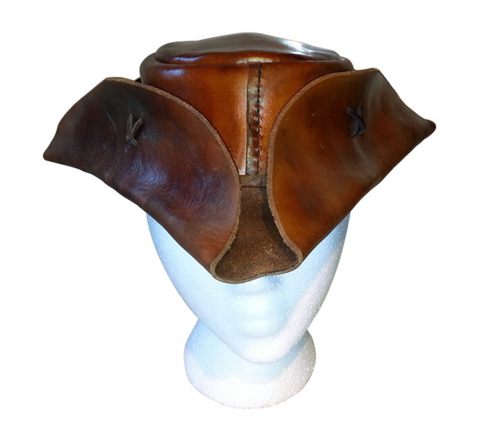 Leather Tricorn/pirate Hat Etsy