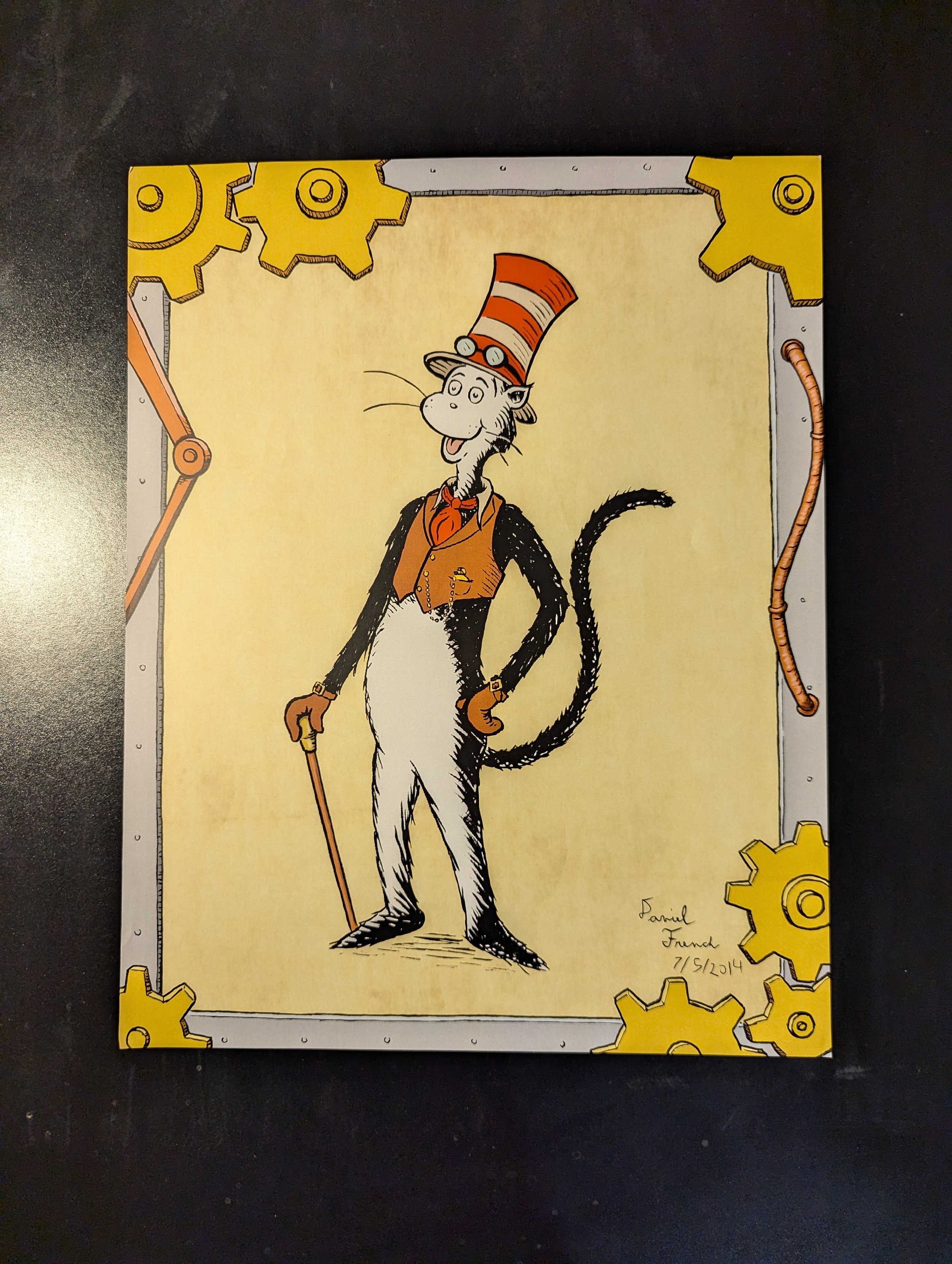 Cat in the hat art sales