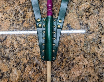 Leather wand holster