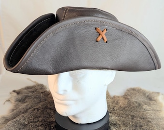 Leather Tricorn/Pirate hat