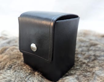 Leather Deck Box With Belt Clip - Etsy Leather Deck Box With Belt Clip - Etsy