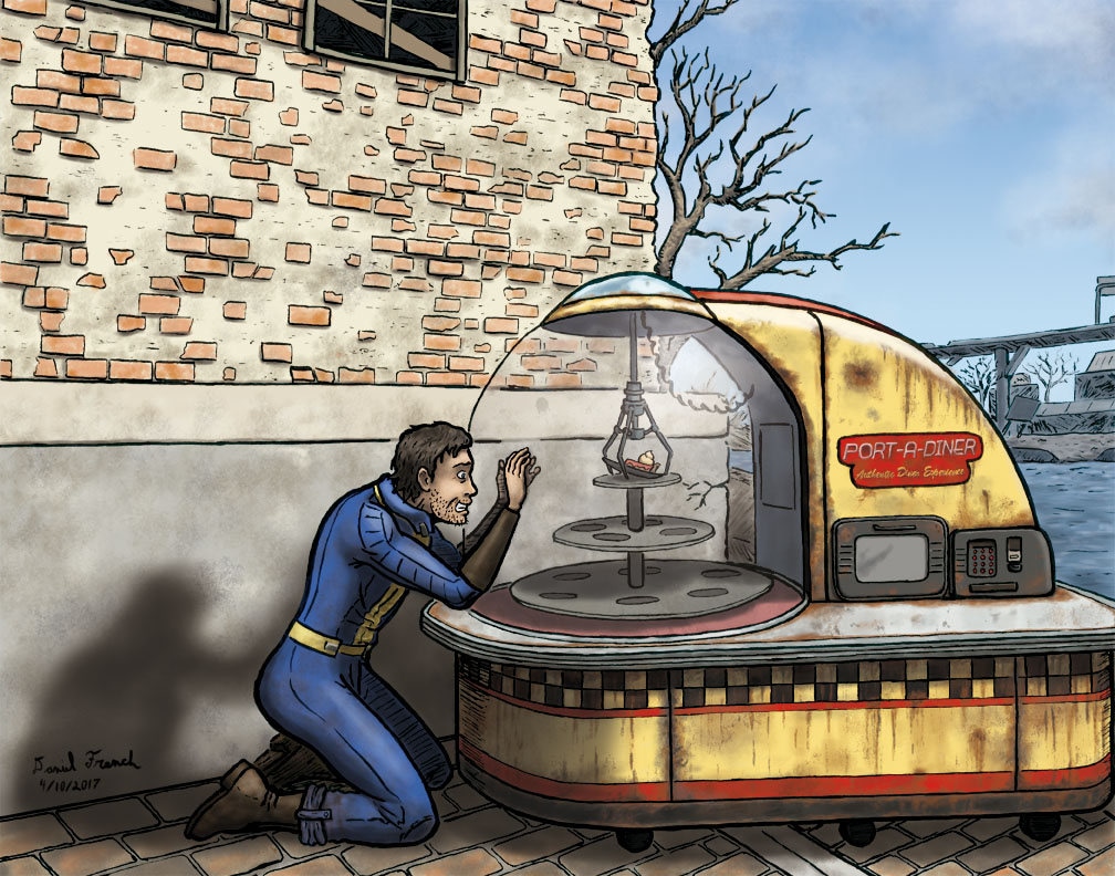 Fallout port a dinner PIE PIN | KUKLADOM.RU