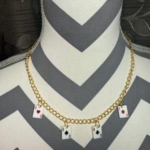 Heart Spades Diamond Clubs Necklace - Etsy