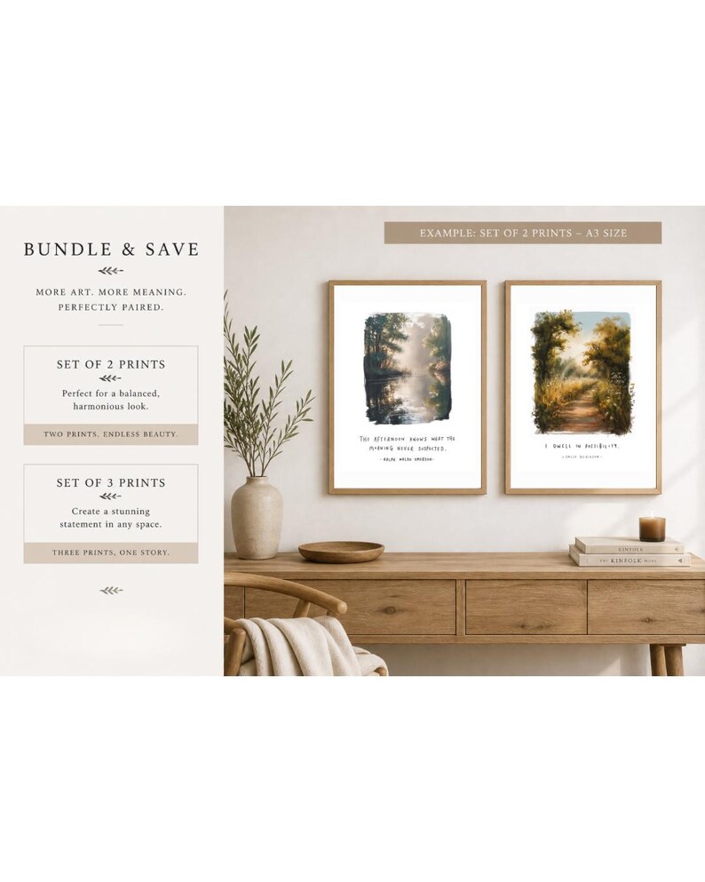 Ralph Waldo Emerson | Was liegt hinter uns | Illustration Zitat Gedicht Wand Kunst Zeichnung Natur Bäume Landschaft Empowering Giclée-Druck Bild 7