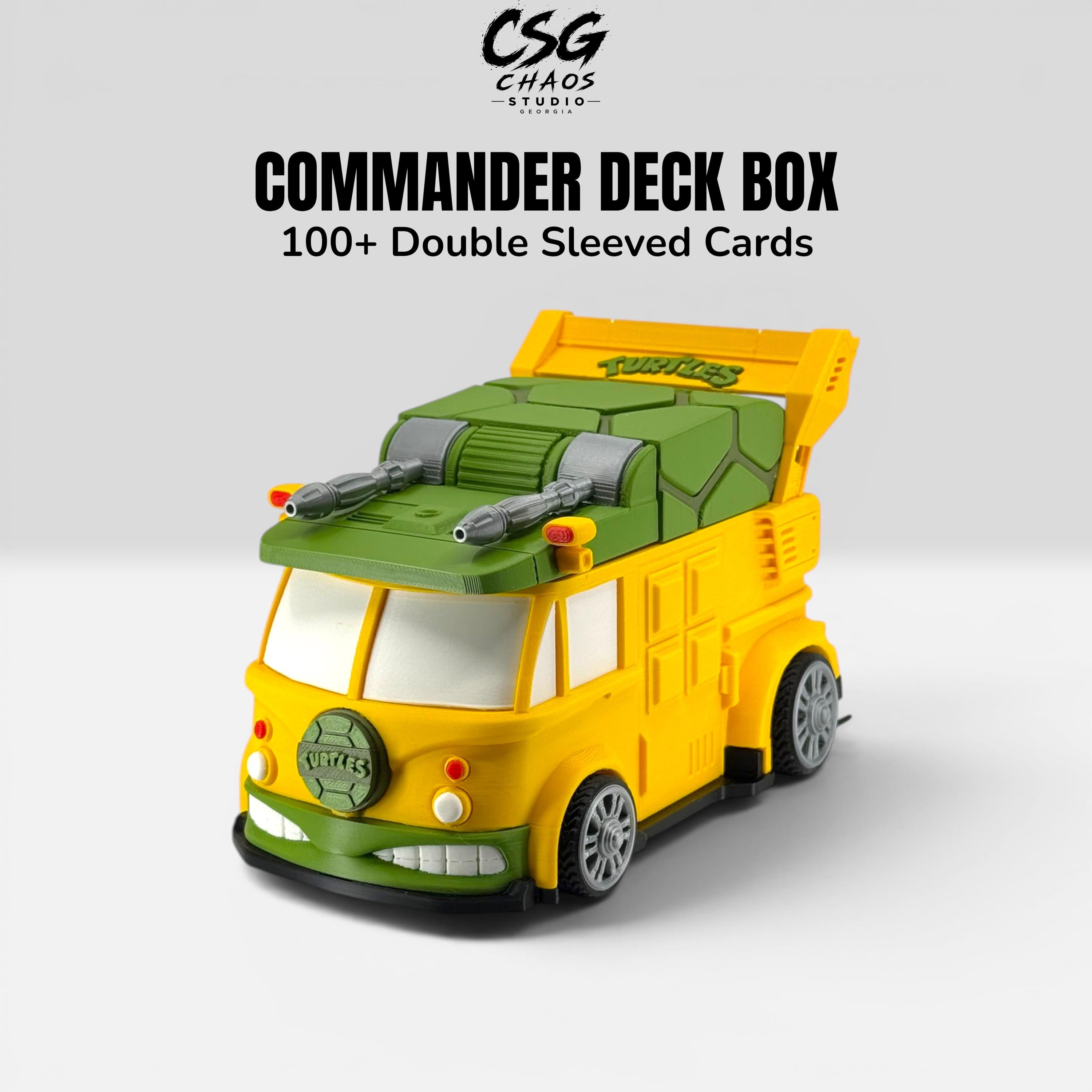 Radical Battle Van MTG Commander Deck Box | Armored Shell-roof Van