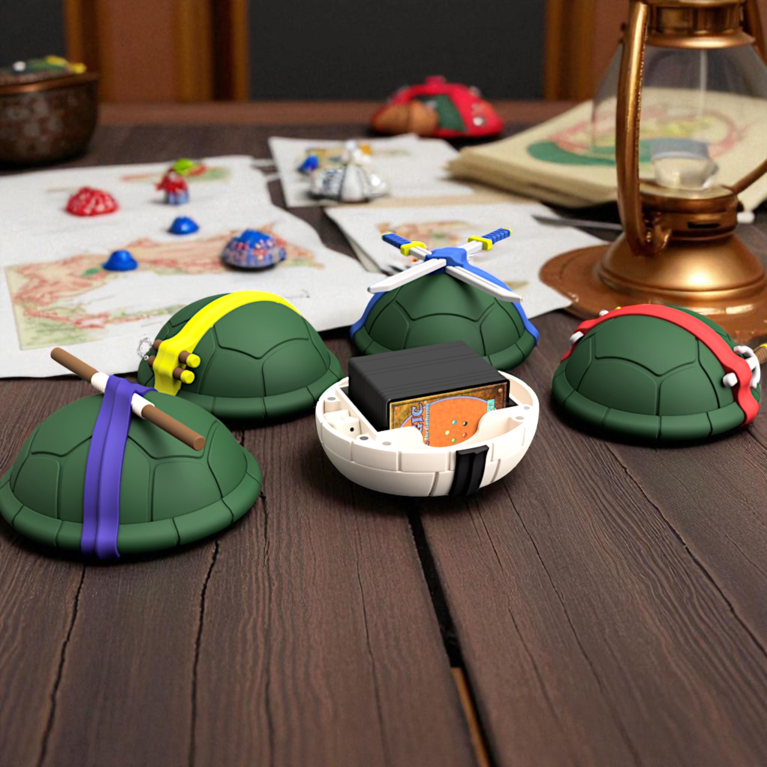 Turtle Shell Shaped MTG Commander Deck Box | EDH Card Storage for