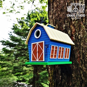Barn Birdhouse | Farm Style Outdoor Bird House | Rustic Garden Decor