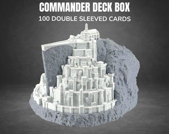 Minas Tirith Deck Box | White City Fortress | Middle-earth Gondor-inspired  Citadel | Fits 100 Sleeved Cards | Fantasy MTG Deck Storage - Etsy