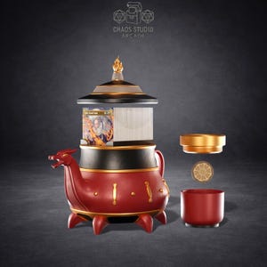 Uncle Iroh’s Teapot Deck Box | Avatar Inspired Card Holder | Fits 115 Sleeved Cards | 3D Printed TCG Accessory