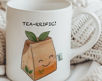 Cup of Tea Mug, Tea Gifts, Tea Lover Gifts, Cute Boyfriend Girlfriend Gifts, Husband Wife Anniversary or Birthday Gift, tea-reffic