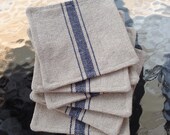Grain Sack Coasters Set of Six