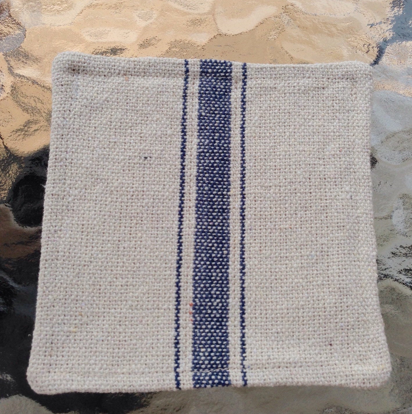 Grain Sack Coasters Set of Six - Etsy
