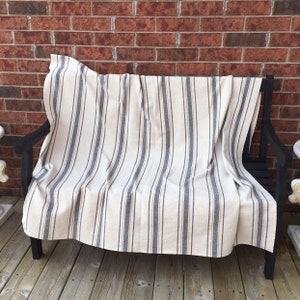 Grain Sack Throw Grain Sack Blanket Grain Sack Coverlet Grain Sack Cover Grain Sack Afghan