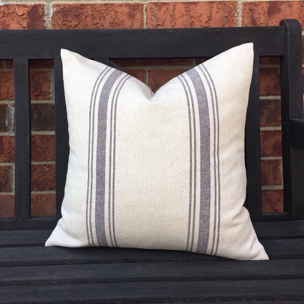 Grain Sack Pillows Etsy