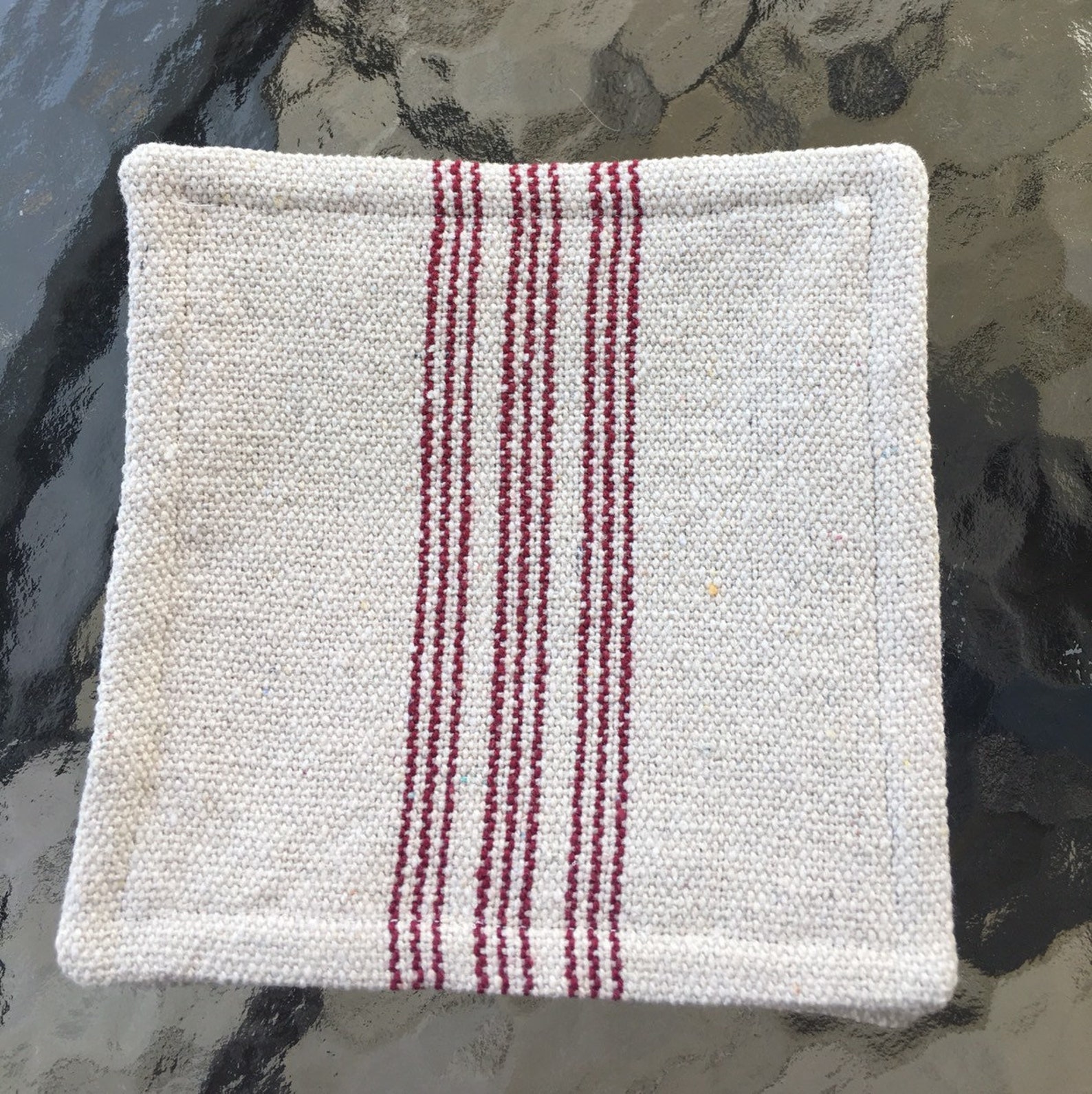 Grain Sack Coasters Set of Six - Etsy