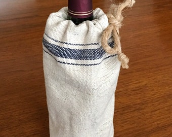 Grain Sack Wine Bag