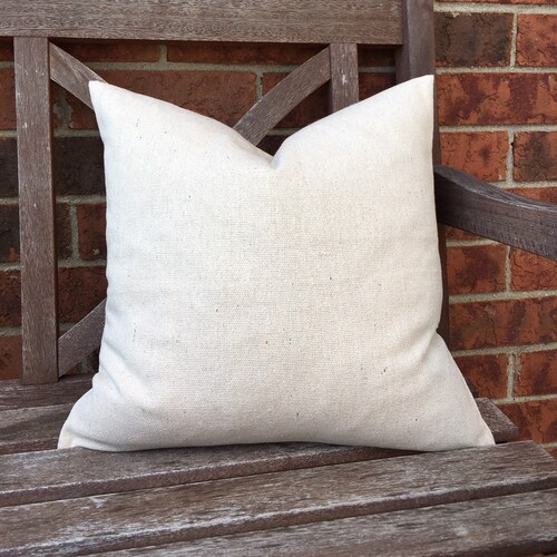 Grain Sack Pillow Cover 9 Red Stripes Etsy