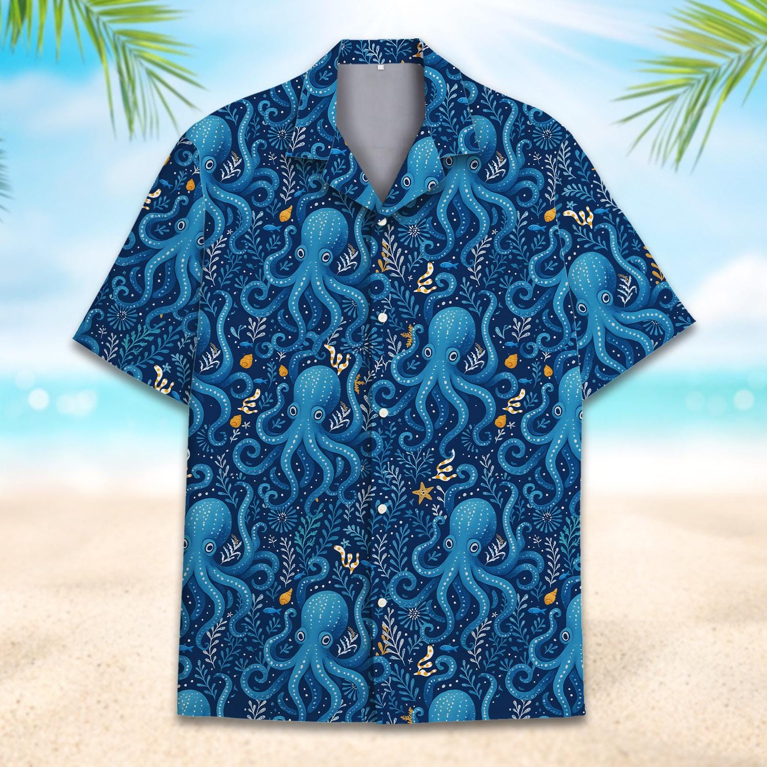 MingmFash Camicia Hawaiana da Uomo per Estate, Vacanza al Mare, Informale, a Righe e Stampe a MingmFash Camicia Hawaiana da Uomo per Estate, Vacanza al Mare, Informale, a Righe e Stampe a
