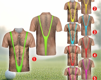 Funny Abs Muscle Polo Shirt for Men, Dad Bod Illusion Polo, Novelty Beer Belly Shirt, Hilarious Party Polo, Gag Gift for Dad Husband