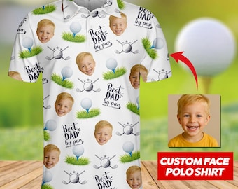 Polo de golf personnalisé pour homme, polo de golf personnalisé meilleur papa, polo cadeau fête des pères, polo personnalisé pour golfeur, cadeaux pour maman