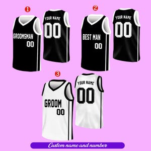 Custom Groom Groomsmen Basketball Jersey, Personalization Best Man Jersey, Basketball Jersey For Engagement, Wedding Jersey, Bachelor Party