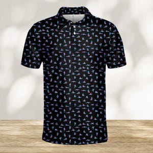 Funny Golf Polo Shirt for Men Women, Golf Button-Up Short Sleeve Shirt, Gift for Golf Lovers, Lightweight Summer Golf Shirt